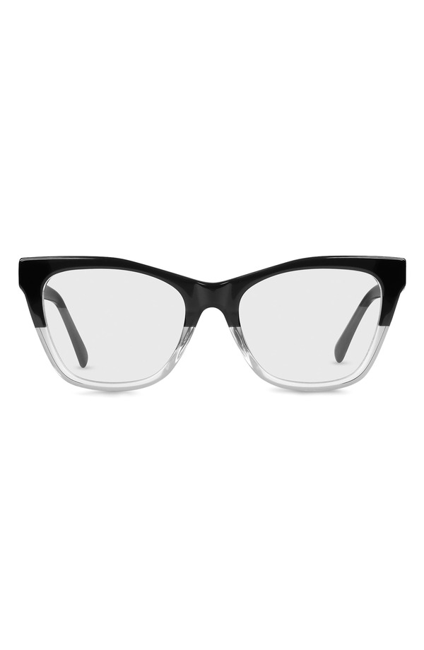 アイブブス レディース アクセサリー サングラス・アイウェア eyebobs Kitten Around 50mm Blue Light Blocking Cat Eye Readinglasses Black To Crystal Fade/ Black ブラック