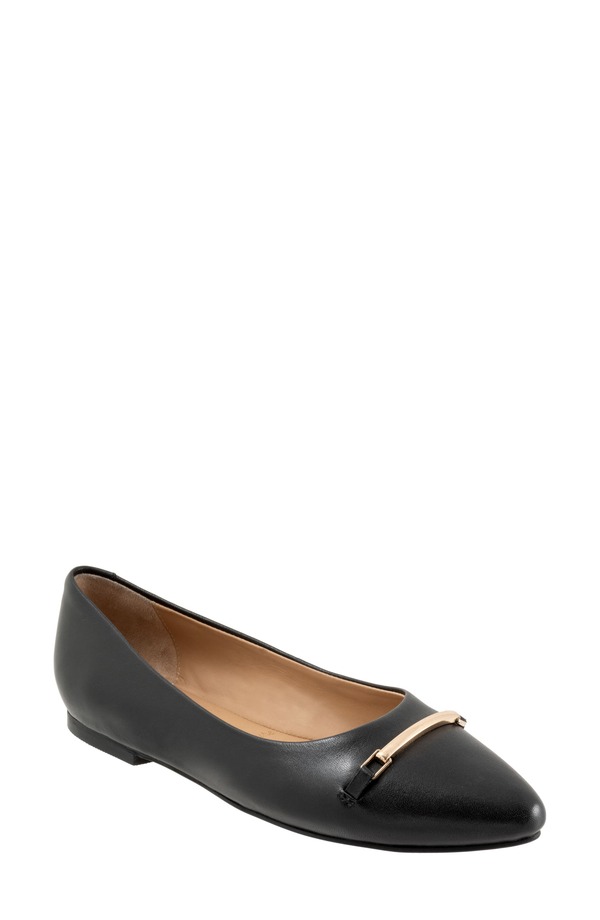 トロッターズ レディース シューズ パンプス Trotters Everly Bit Flat Black ブラック｜ReVida 店