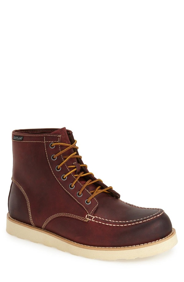 イーストランド メンズ シューズ ブーツ・レインブーツ Eastland 'Lumber Up' Moc Toe Boot Oxblood オックスブラッド画像