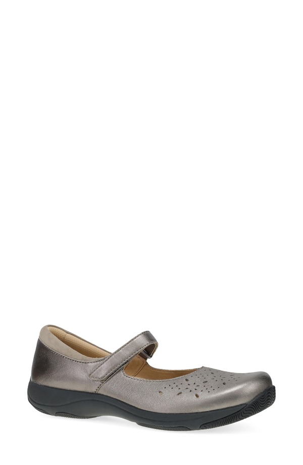 ダンスコ レディース シューズ パンプス Dansko Stacy Wide Mary Jane Flat Pewter Metallic ピューター