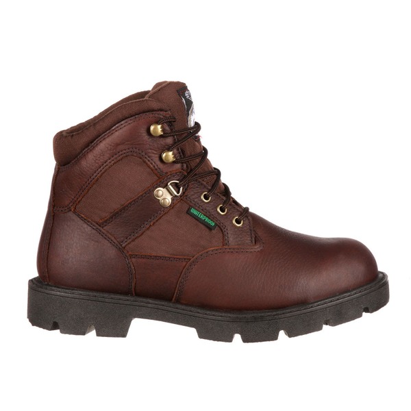 ジョージブーツ メンズ シューズ ブーツ・レインブーツ Tシャツ Georgia Boot Homeland Steel Toe Waterproof Work Boot Brown ブラウン｜ReVida 店 29,120円