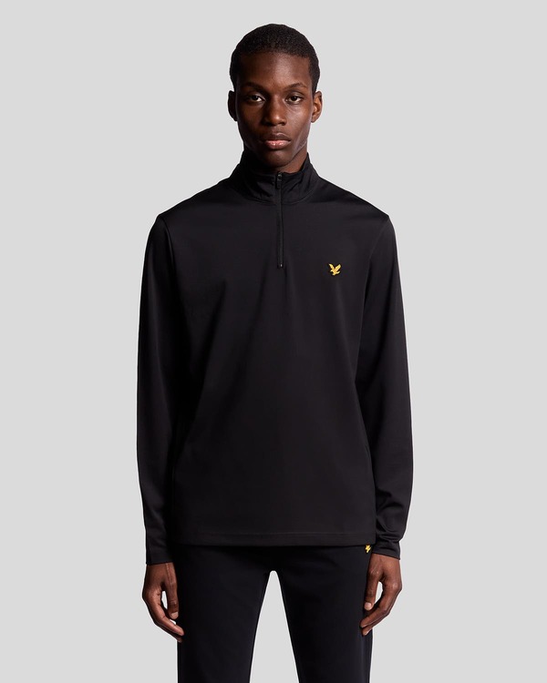 ライルアンドスコット メンズ アウター パーカー・スウェット Lyle \u0026 Scott Golf Course Midlayer Jet Black 黒いこと