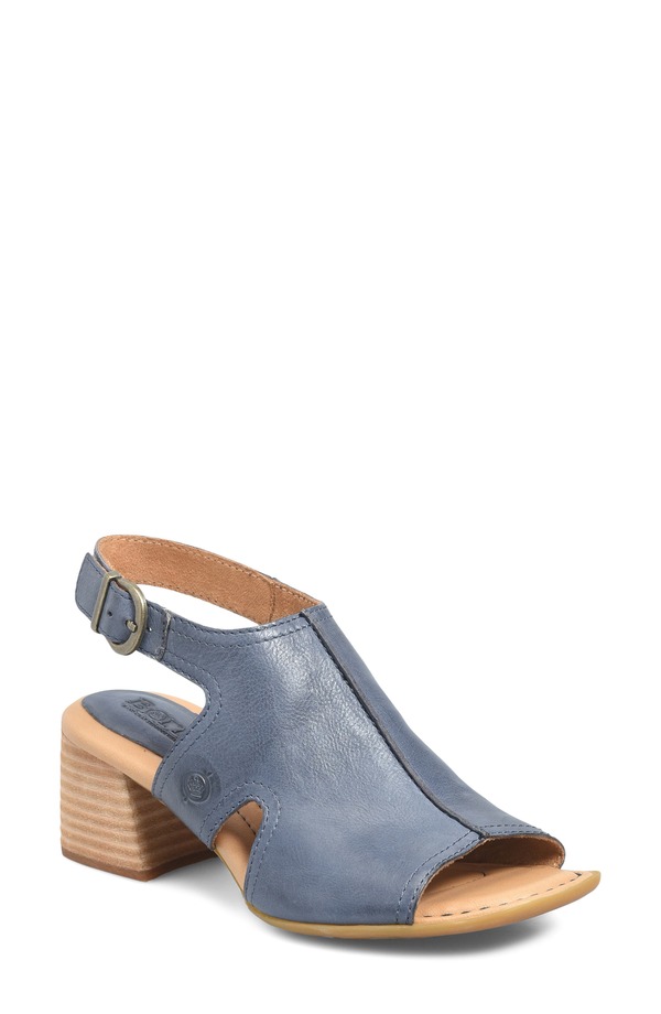 バーン レディース シューズ ヒール サンダル Brn Swinton Sandal Navy Leather ネイビー