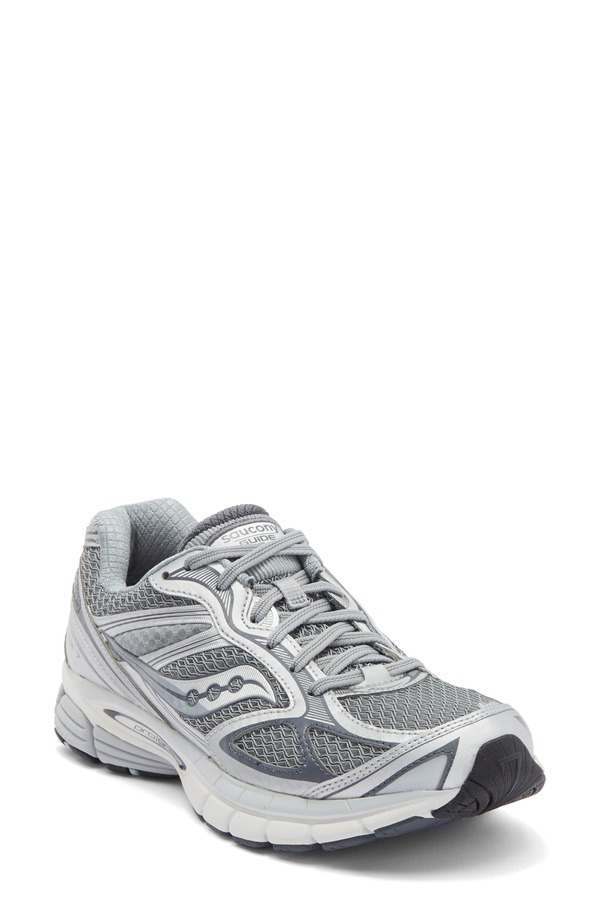 サッカニー レディース シューズ スニーカー Saucony Gender Inclusive ProGrid Guide 7 Sneaker Grey/ Silver グレー