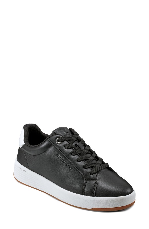 ロックポート レディース シューズ スニーカー レザー Rockport Elara Leather Sneaker Black ブラック｜ReVida 店