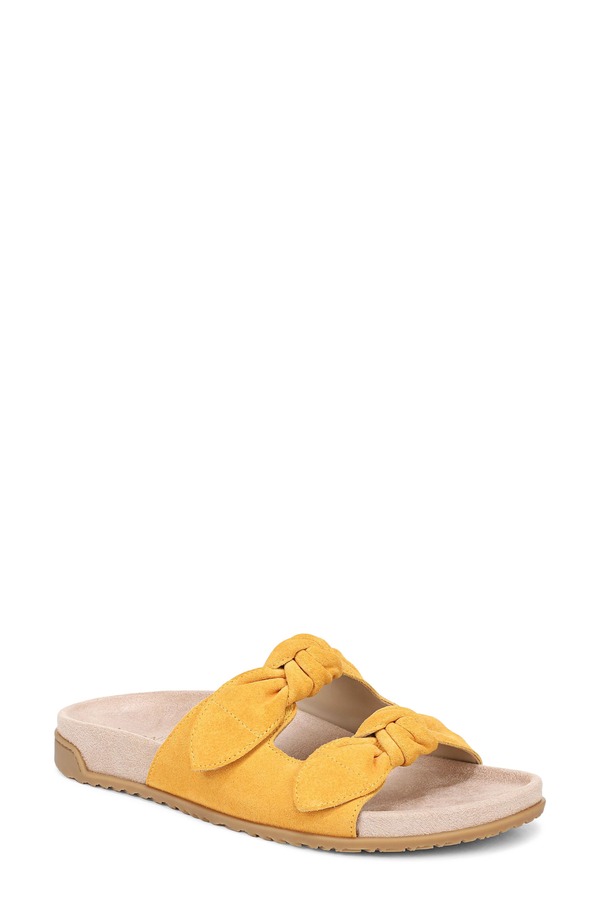 バイオニック レディース シューズ ヒール サンダル Vionic Elara Sandal Amber Yellow イエロー|ReVida 店