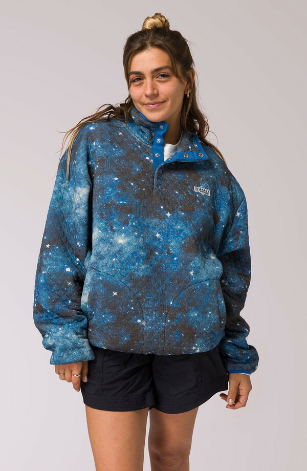 パークスプロジェクト レディース アウター パーカー・スウェット キルティング Parks Project Joshua Tree Dark Sky Quilted Pullover Dark Sky｜ReVida 店