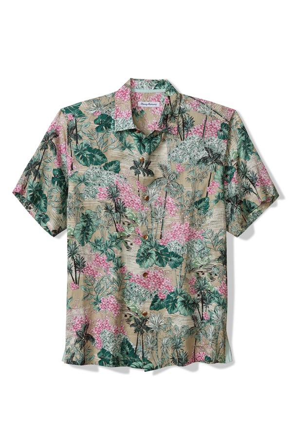 トッミーバハマ メンズ トップス プルオーバー リネン Tommy Bahama Catalina Coast Short Sleeve Linen Button-Up Shirt Spring Meadow カジュアルシャツ-メンズファッション-トップス
