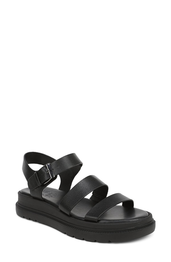 ナチュライザー レディース シューズ サンダル プラットフォーム アンクル Naturalizer Avenue Ankle Straplatform Sandal Black ブラック