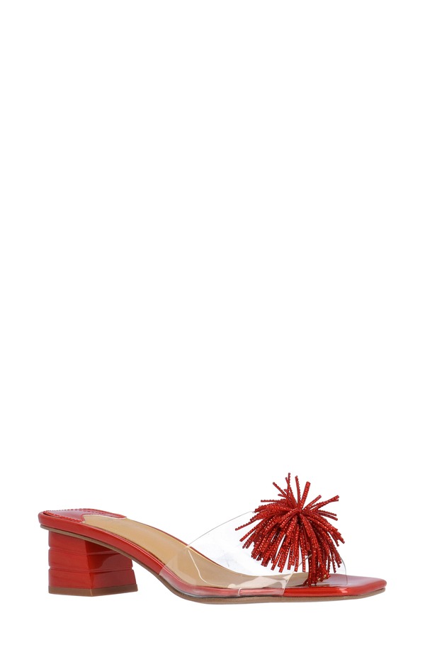 ジェイレニー レディース シューズ サンダル J. Rene Ozara Slide Sandal Clear/ Red レッド