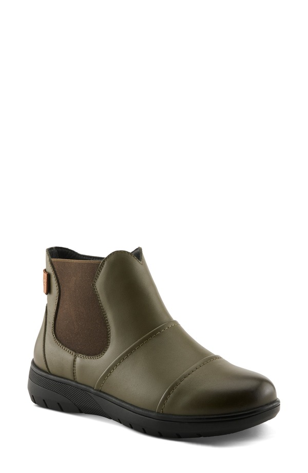 スプリングステップ レディース シューズ ブーツ・レインブーツ Spring Step Mula Bootie Olive Green グリーン|ReVida 店