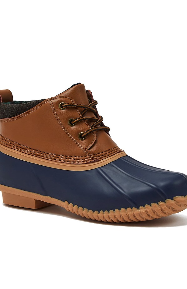 ランズ挙げ句の果て レディース シューズ ブーツ・レインブーツ アンクル Lands\u0027 End Waterproof Ankle Duck Boots Hazelnut