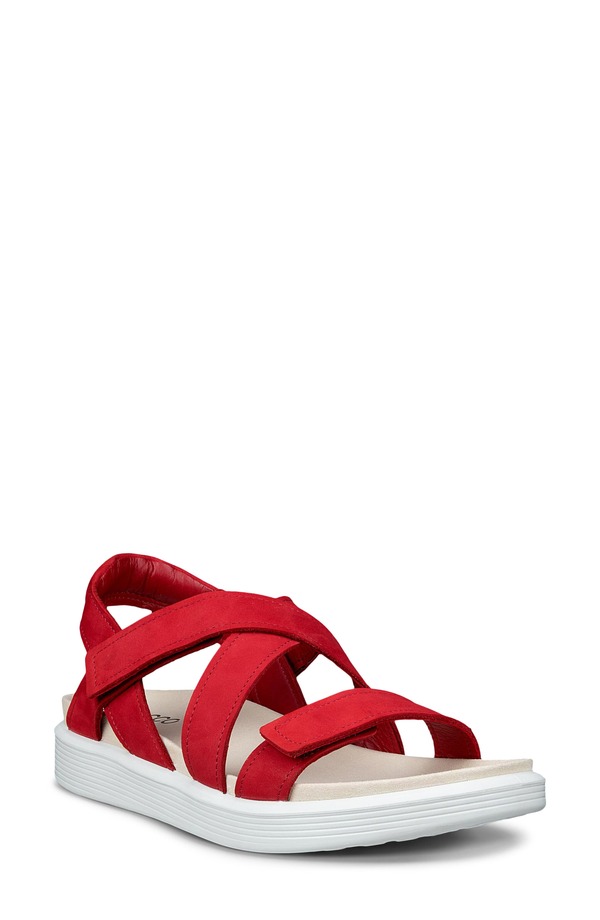 エコー レディース シューズ サンダル ECCO Soft Crosstrap Sandal Chili Red レッド