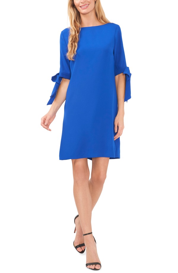 セセ レディース トップス ワンピース クレープ CeCe Moss Crepe Shift Dress Deep Royal Blue ブルー