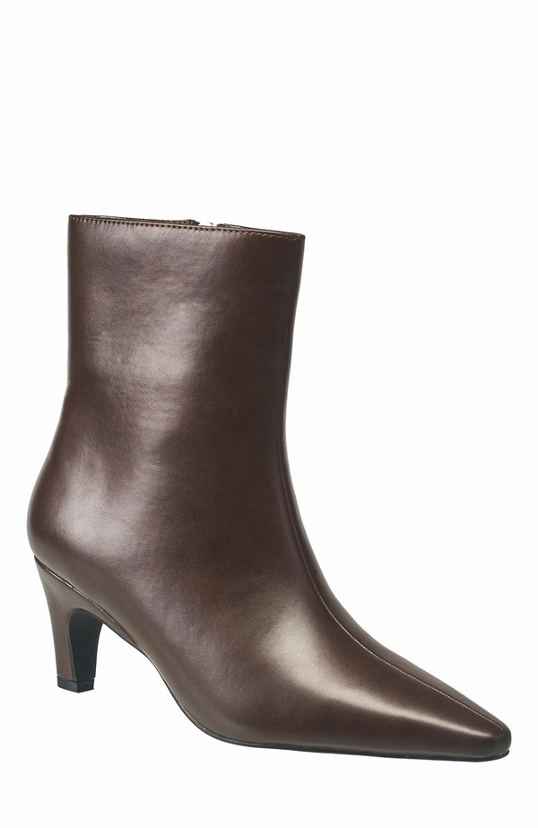 フレンチコネクション レディース シューズ ブーツ・レインブーツ 踵 French Connection Women\u0027s Alex Kitten Heel Bootie Choco