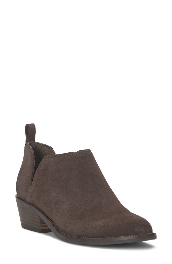 ラッキーブランド レディース シューズ ブーツ・レインブーツ Lucky Brand Fayth Bootie Chocolate Oilsue 黒茶