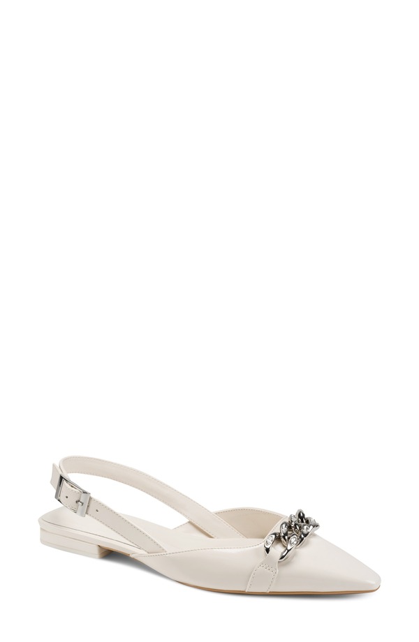ダナ キャラン ニューヨーク レディース シューズ パンプス DKNY Cosetta Slingback Pointed Toe Flat Coconut