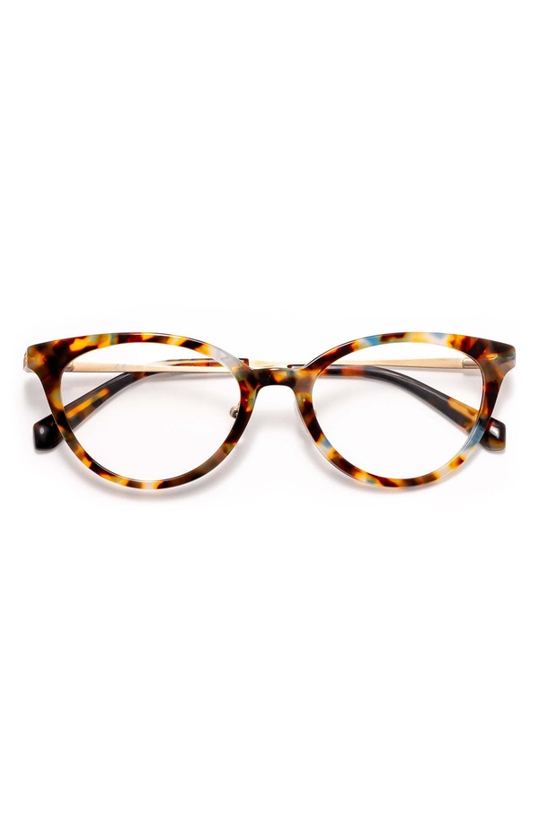 アイブブス レディース アクセサリー サングラス・アイウェア eyebobstatuette 51mm Cat Eye Readinglasses Powder Blue / Coffee / Gold ブルー