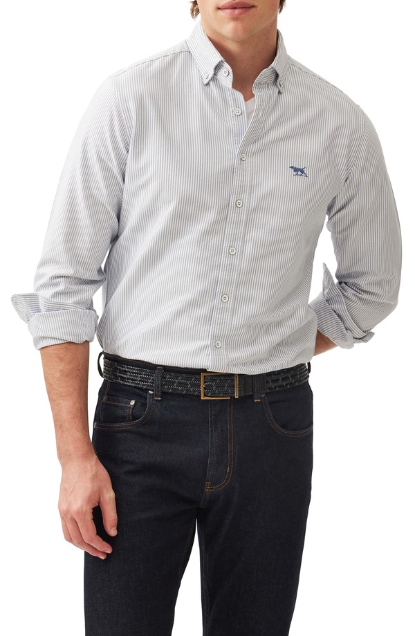ロッドアンドグン メンズ トップス シャツ Rodd & Gunn South Island Stripe Button-Up Shirt Horizon ストライプ