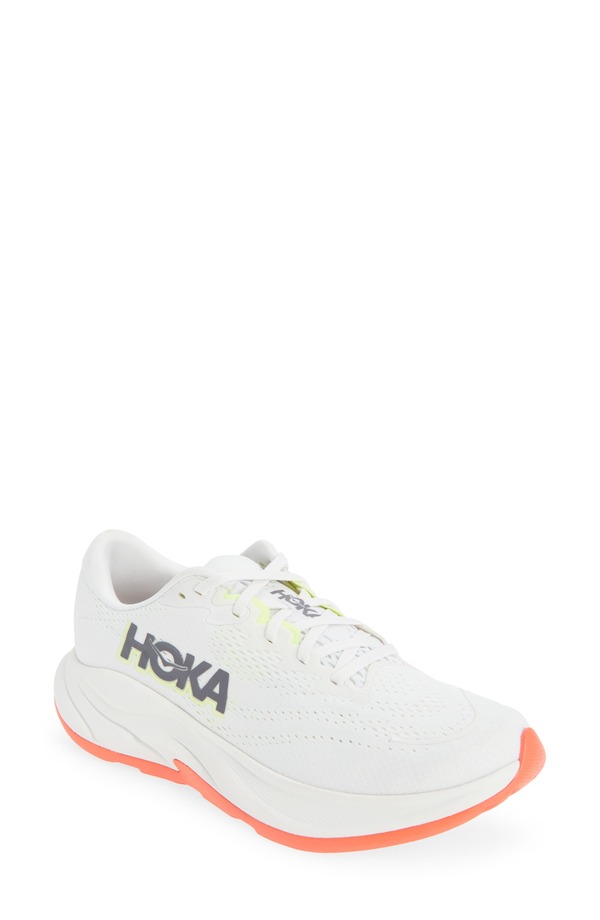 ホカオネオネ レディース シューズ スニーカー HOKA Rincon 4 Running Shoe Frost / Neon Yuzu