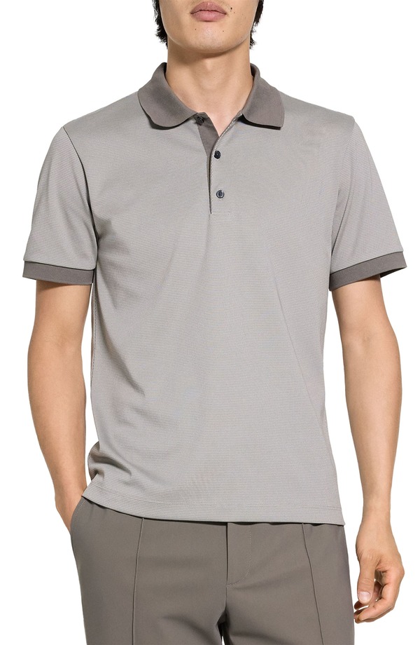 セオリー メンズ トップス ポロシャツ Theory Geometric Jacquard Polo Morel Multi マルチカラー