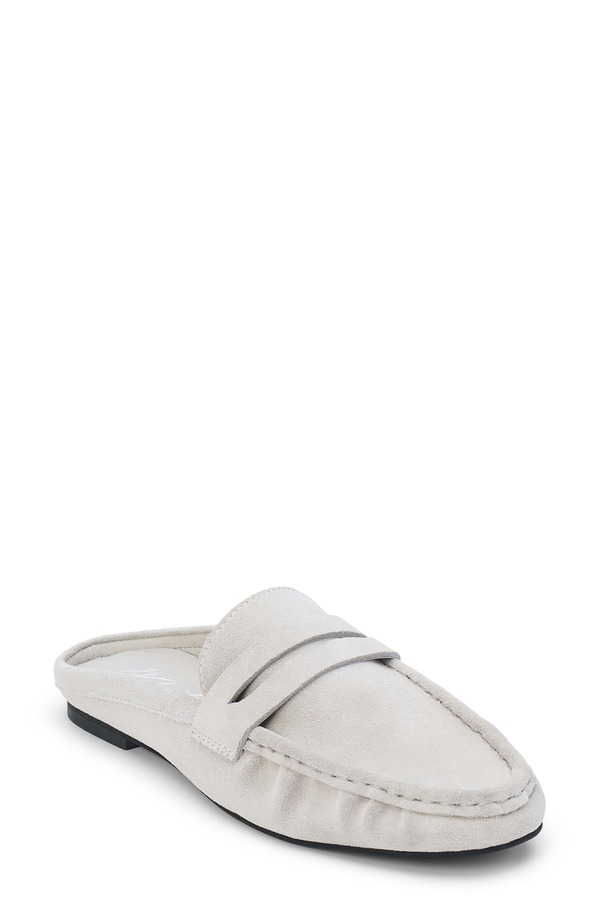 マチス レディース シューズ サンダル ローファー Matisse Porta Penny Loafer Mule Light Grey グレー