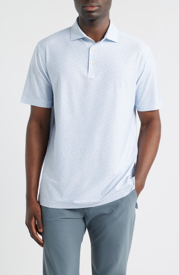 ピーター・ミラー メンズ トップス ポロシャツ ジャージー Peter Millar Paper Plane Performance Jersey Polo White ホワイト