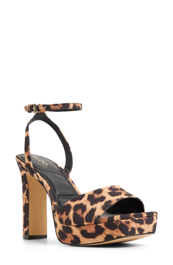 アルド レディース シューズ ヒール プラットフォーム サンダル アンクル ALDO Chicgleam Ankle Straplatform Sandal Brown Multi ブラウン