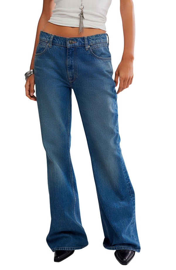 フリーピープル レディース ボトムス ジーンズズボン下 デニム Free People West Coast Relaxed Jeans (Humble