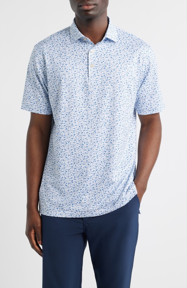 ピーター・ミラー メンズ トップス ポロシャツ ジャージー Peter Millar Coastline Performance Jersey Polo White ホワイト