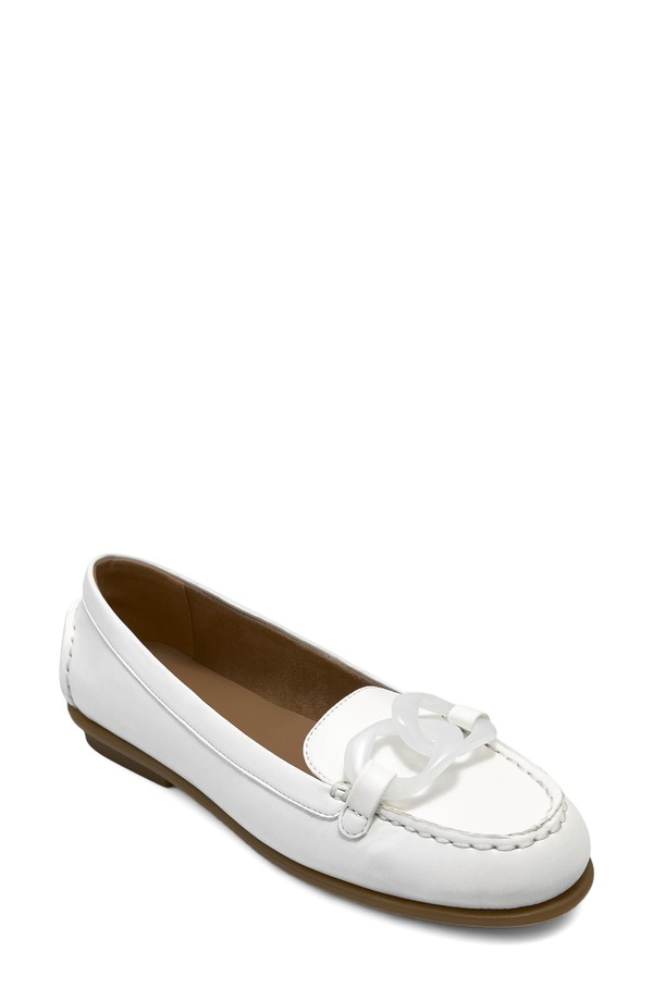 エアロソールズ レディース シューズ スリッポン・ローファー Aerosoles Wysteria Loafer Bright White 白いこと 靴-ローファー-レディース靴