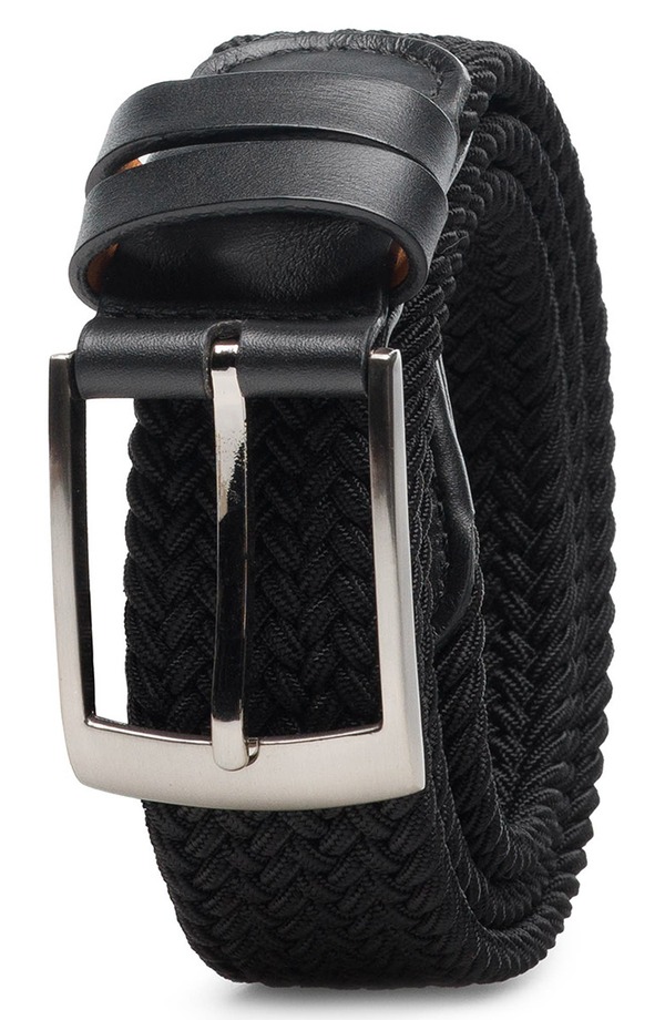 マグナーニ メンズ 付属品 胴締め Magnanni Nadal Braided Belt Black 黒いこと