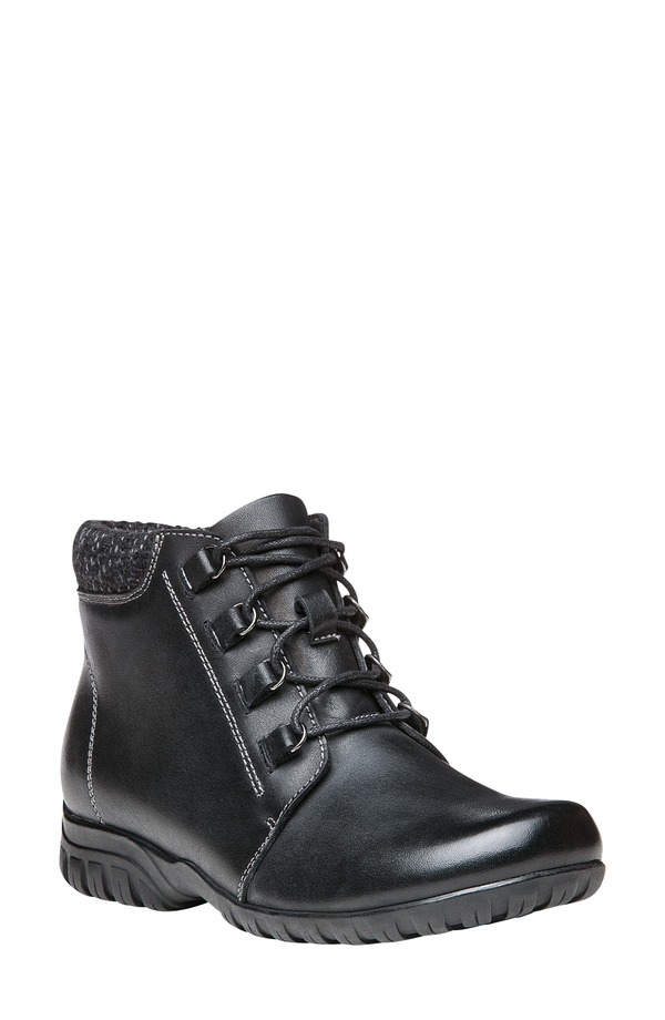 プロプト レディース シューズ ブーツ・レインブーツ Propt Delaney Wateresistant Bootie Black 黒いこと