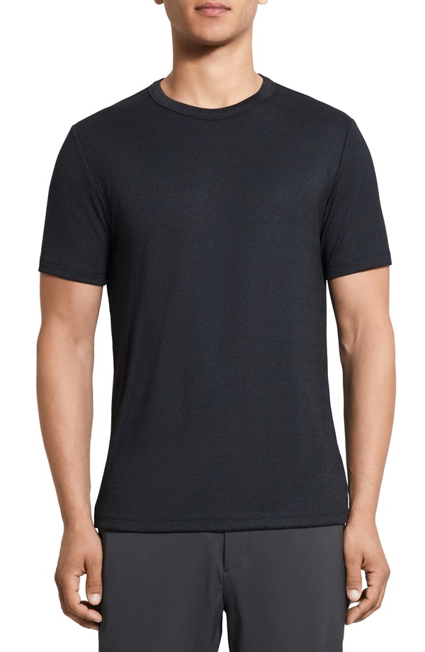 セオリー メンズ トップス Tシャツ Theory Anemone Milano Essential Tee Black Multi ブラック｜ReVida 店