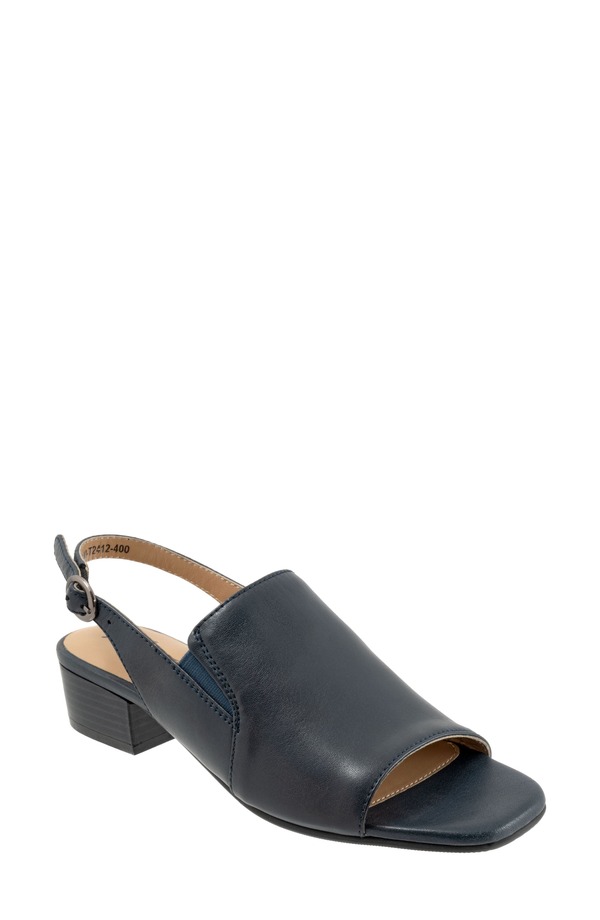 トロッターズ レディース シューズ ヒール サンダル Trotters Nila Slingback Sandal Navy ネイビー