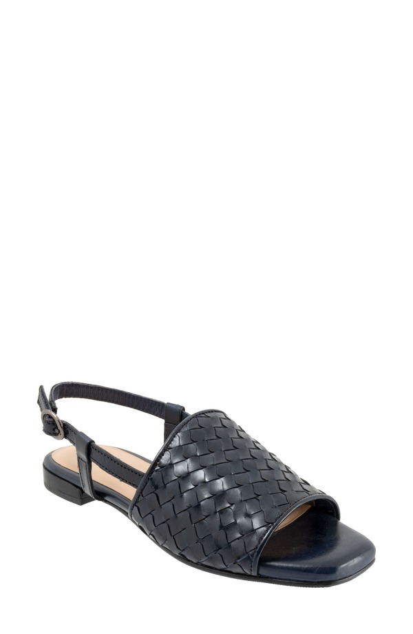 トロッターズ レディース シューズ ヒール サンダル Trotters Nola Slingback Sandal Navy ネイビー｜ReVida 店