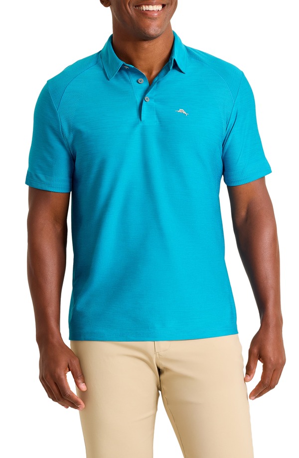 トッミーバハマ メンズ トップス ポロシャツ Tommy Bahama Palm Coast Pro Solid Polo Voyager Blue ブルー