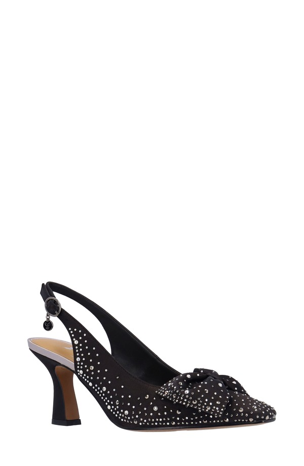 ジェイレニー レディース シューズ 踵 J. Rene Harlan Slingback Pump Black/ Gray 黒いこと