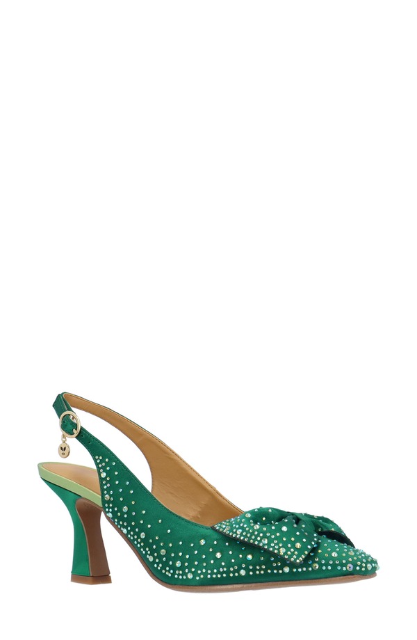 ジェイレニー レディース シューズ 踵 J. Rene Harlan Slingback Pump Emerald Green 緑であること
