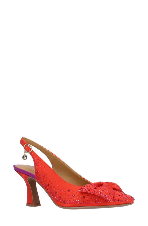 ジェイレニー レディース シューズ 踵 J. Rene Harlan Slingback Pump Red/ Purple 赤いこと