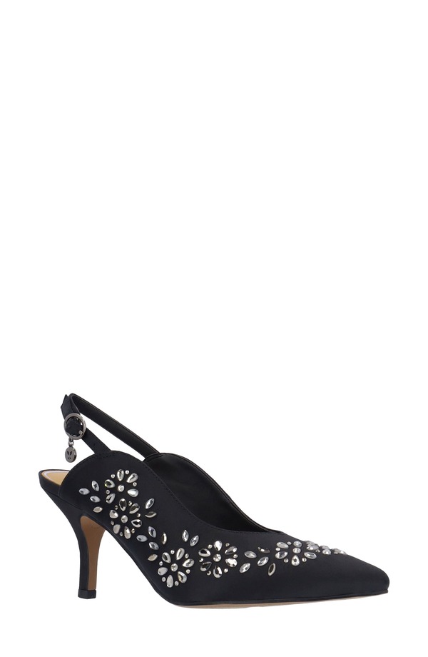 ジェイレニー レディース シューズ ヒール J. Rene Solara Pointed Toe Slingback Pump Black ブラック