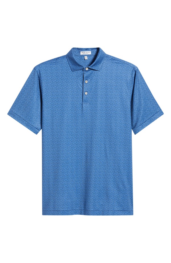 ピーター・ミラー メンズ トップス ポロシャツ プリント ジャージー Peter Millar Pole Position Racing Print Performance Jersey Polo Windsor Blue ブルー