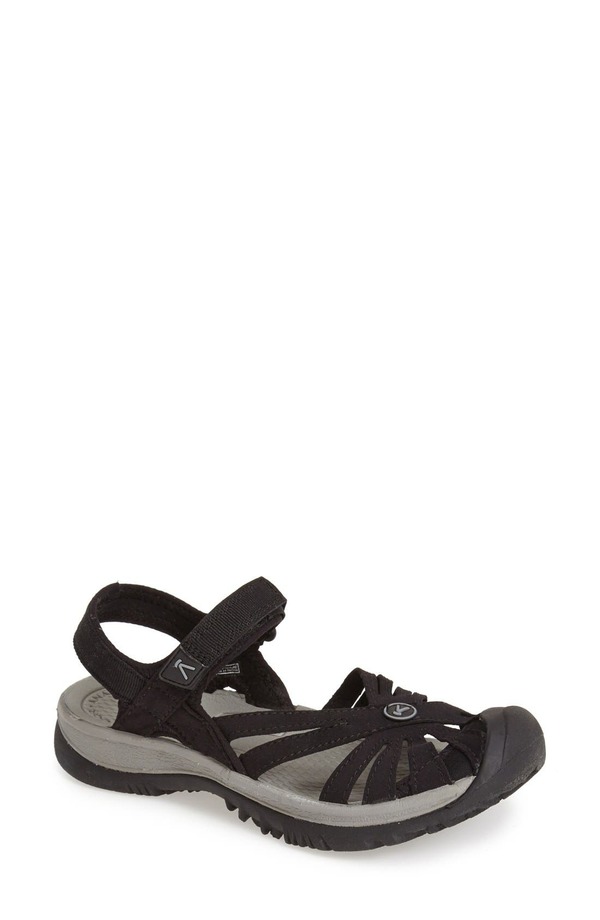 キーン レディース シューズ 踵 サンダル KEEN \u0027Rose\u0027 Sandal Black/ Grey 黒いこと