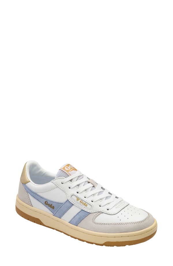 ゴラ レディース シューズ スニーカー Gola Hawk Sneaker White/Air/Gold 白いこと