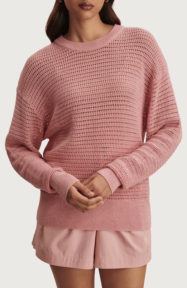 バーレイ レディース アウター パーカー・スウェット クルーネック セーター Varley Kershaw Crewneck Sweater Brandy Rose|ReVida 店