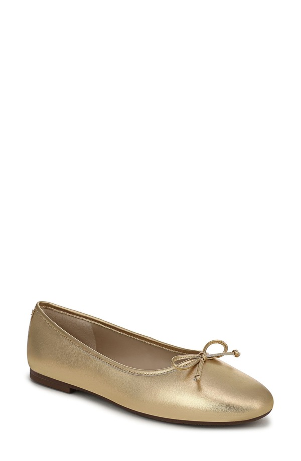 サムエデルマン レディース シューズ パンプス Sam Edelman Alie Ballet Flat Gold ゴールド
