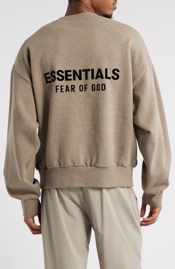 フィアオブゴッド メンズ アウター パーカー・スウェット シャツ フリース Fear of God Essentials Classic Fit Fleece Sweatshirt Homestead Heather ヘザー