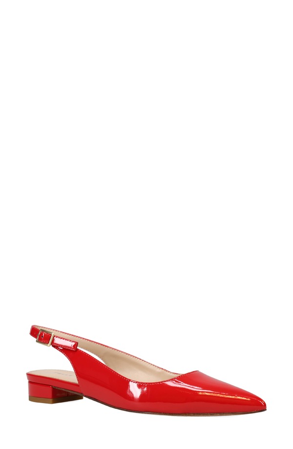 ペレモーダ レディース シューズ 踵 Pelle Modallin Pointed Toe Slingback Pump Red 赤いこと