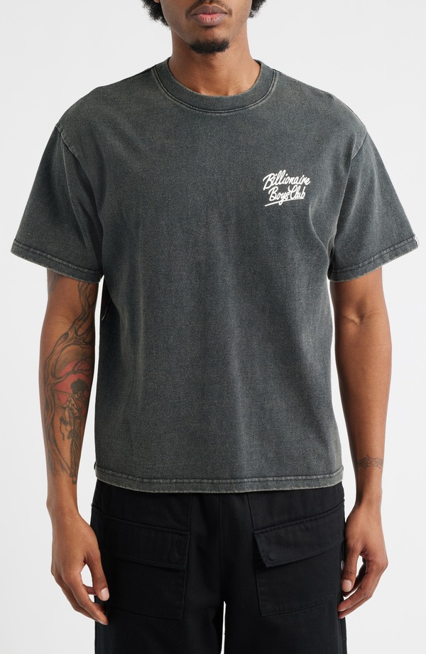 ビリオネアボーイズクラブ メンズ トップス ティーシャツ グラフィック Billionaire Boys Cluboxy Abyss Graphic T-Shirt Black 黒いこと メンズファッション-Tシャツ・カットソー