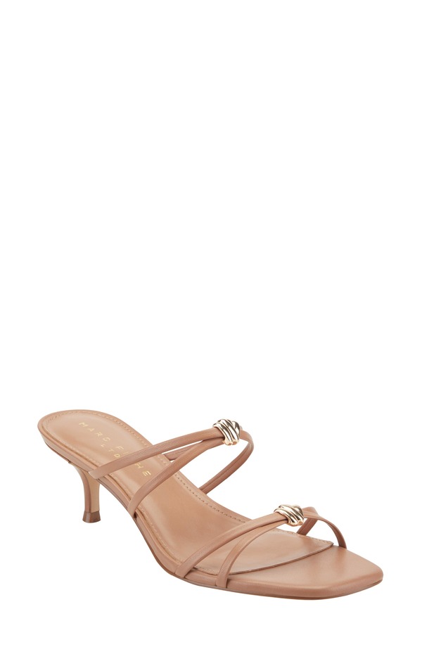 マーク・フィッシャー レディース シューズ ヒール サンダル Marc Fisher LTD Baizel Strappy Slide Sandal Medium Natural|ReVida 店